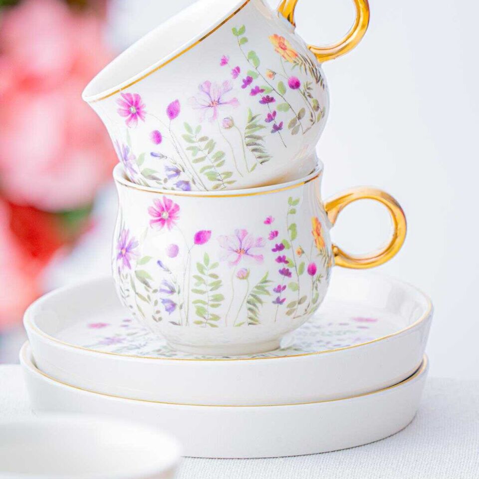 Acar Lidya 6 Kişilik Kahve Fincanı Takımı - 90 ml