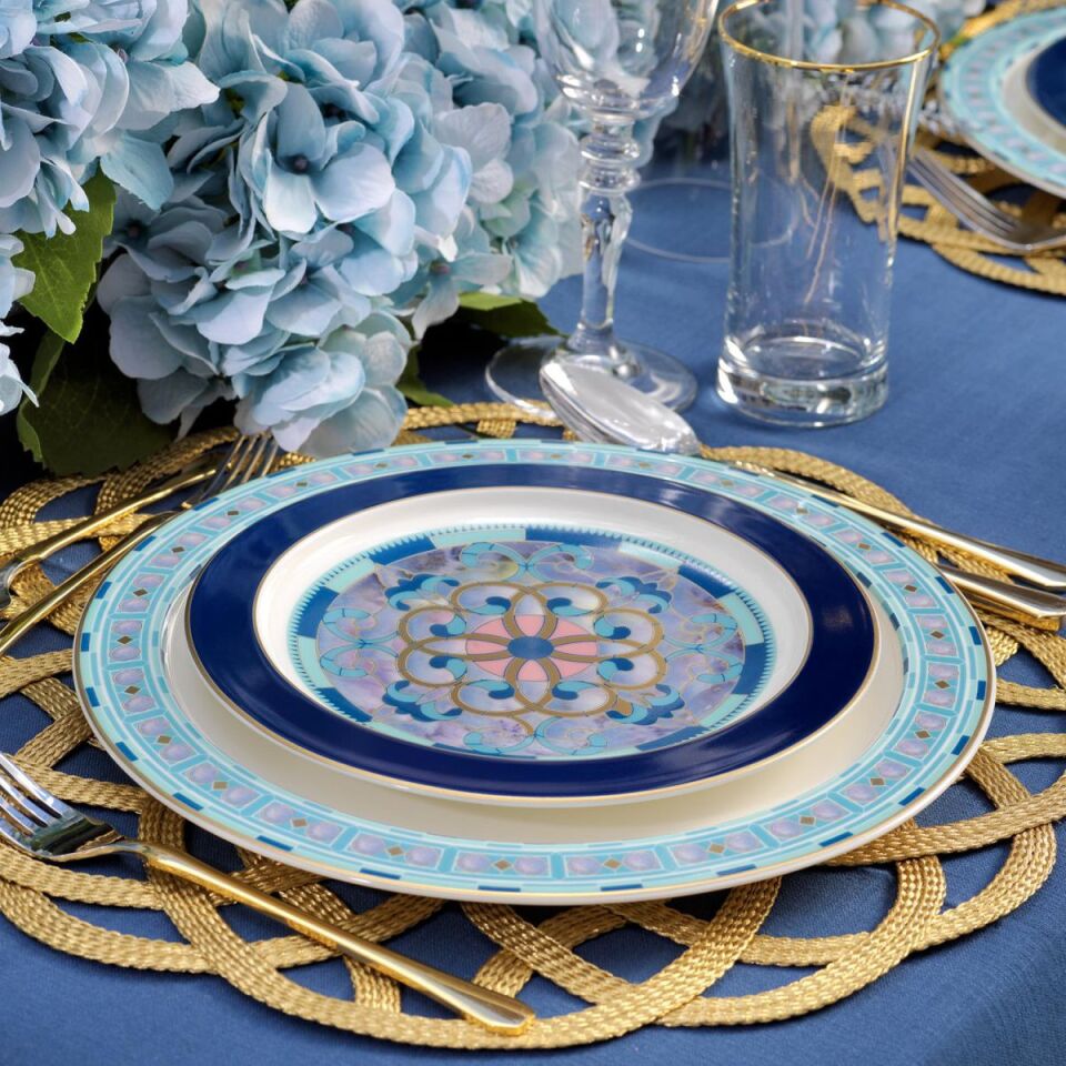 Schafer Tılsım Sapphire Yemek Takımı 60 Parça-Turkuaz