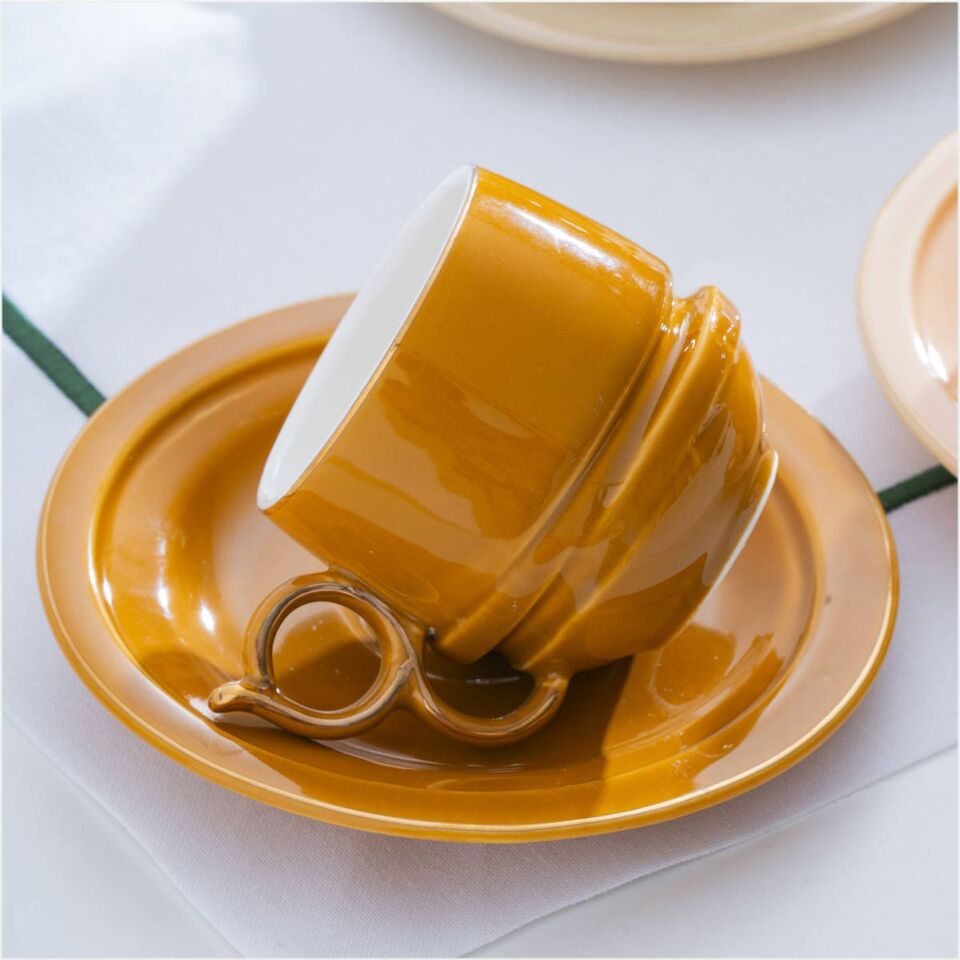 Acar Lara  6 Kişilik Porselen Kahve Fincan Takımı