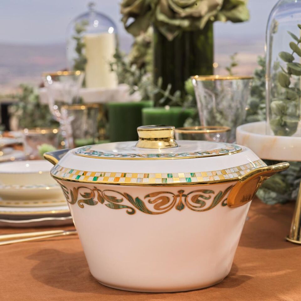 Schafer Tılsım Jade Yemek Takımı 60 Parça-Yeşil