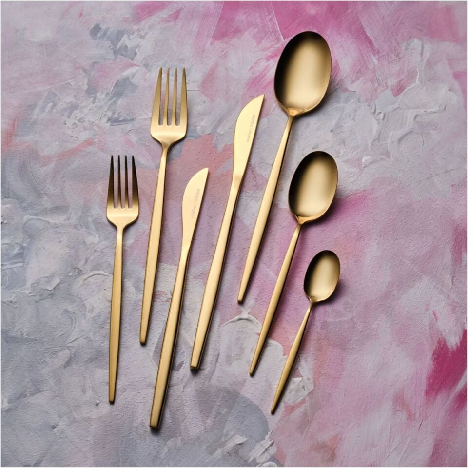 Karaca Camılle 84 Parça Çatal-Kaşık-Bıçak Gold