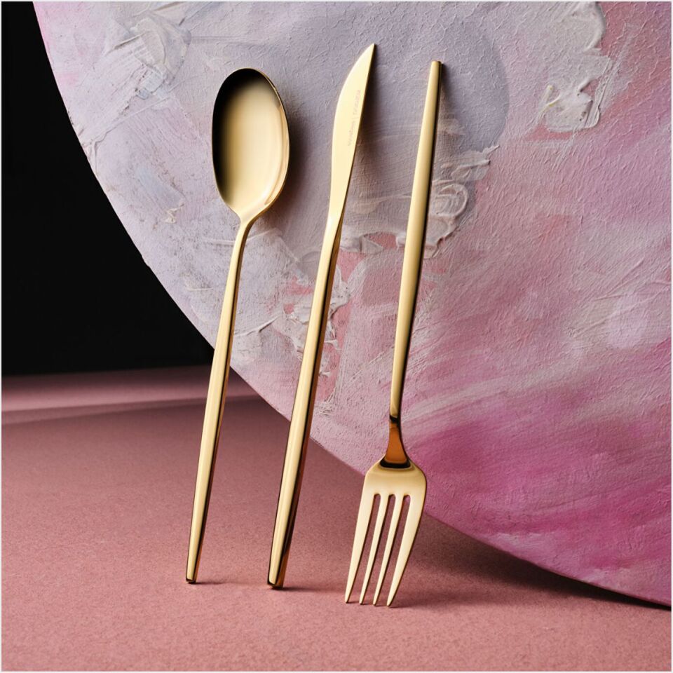 Karaca Camılle 84 Parça Çatal-Kaşık-Bıçak Gold