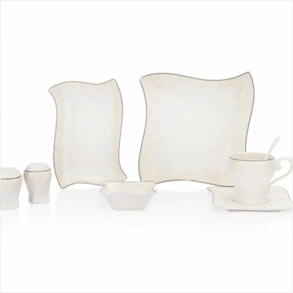 Schafer Twist Kahvaltı Takımı-32 Parça-Gri