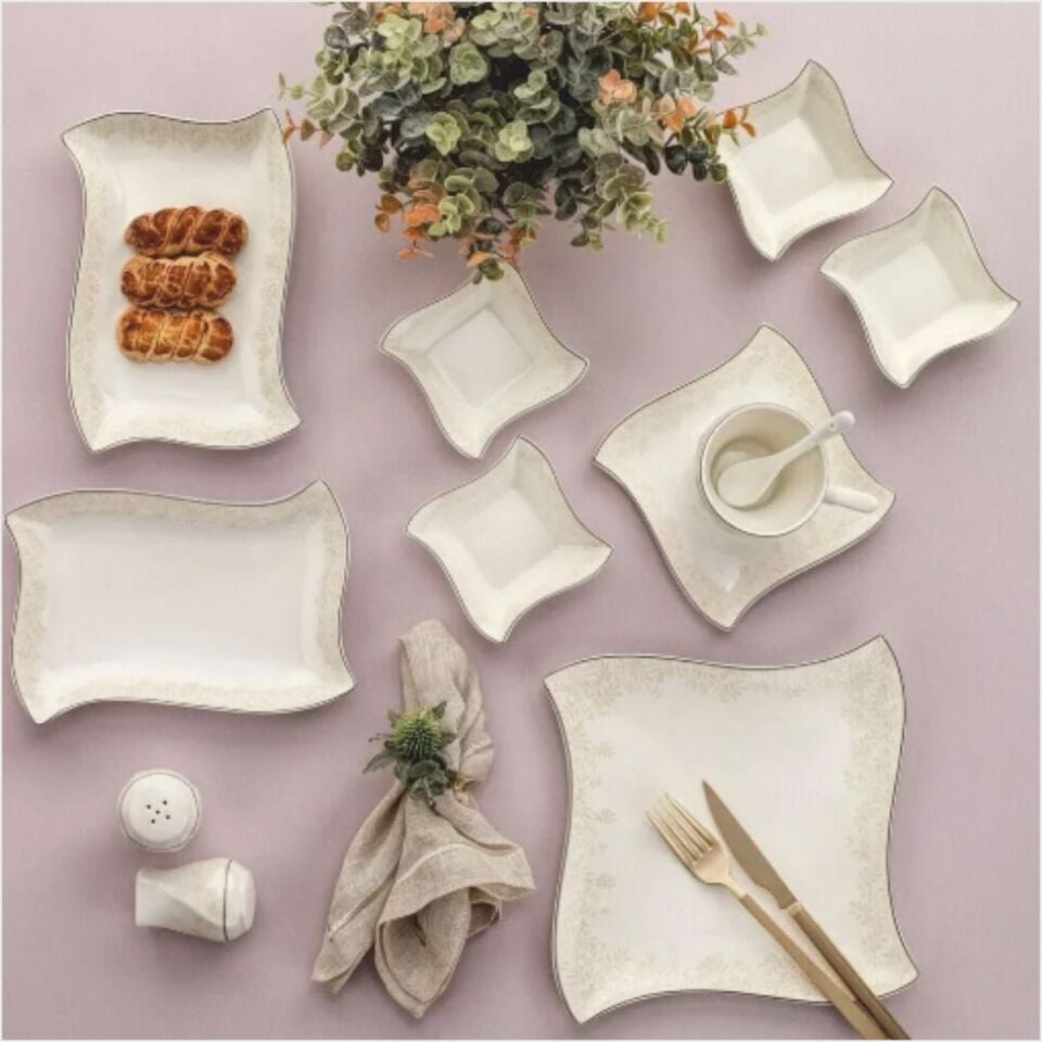 Schafer Twist Kahvaltı Takımı-32 Parça-Gri