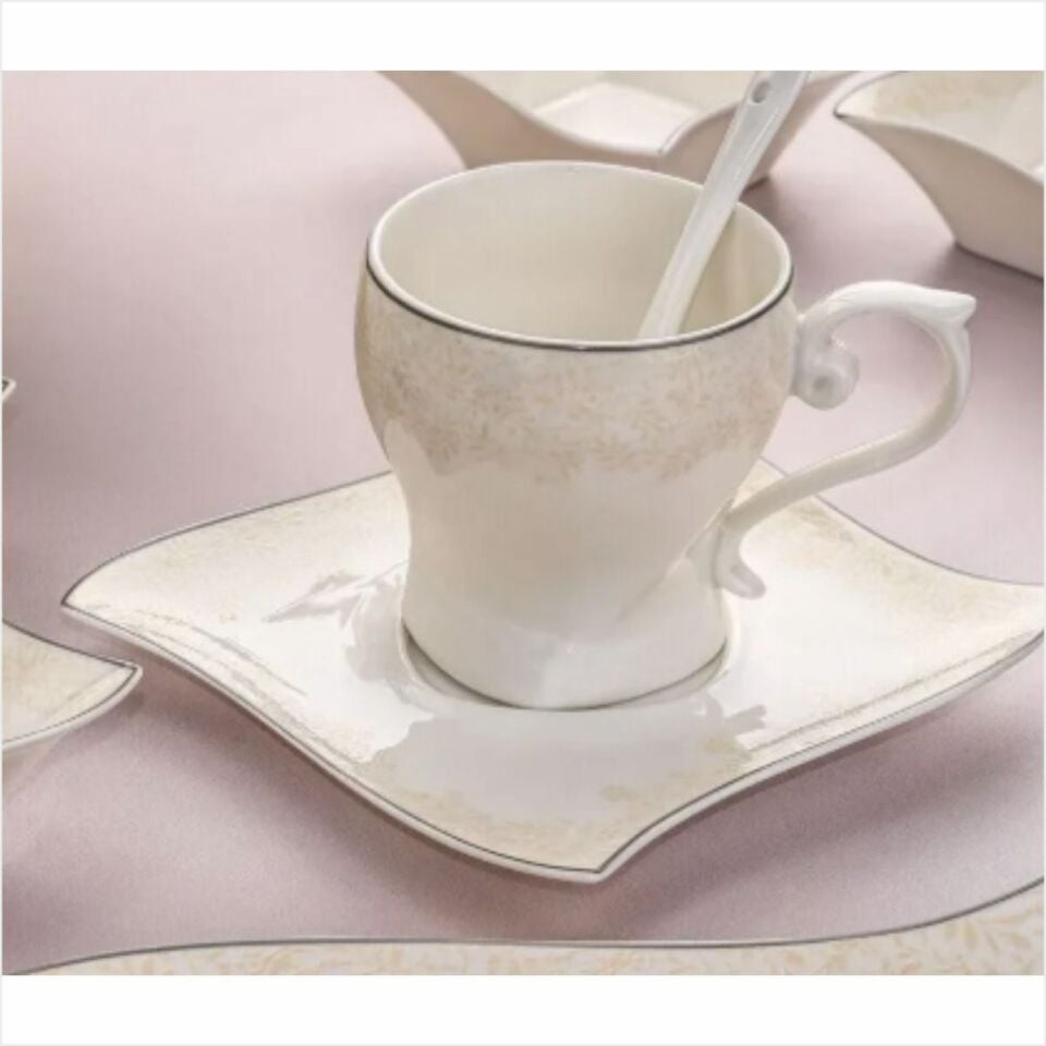 Schafer Twist Kahvaltı Takımı-32 Parça-Gri