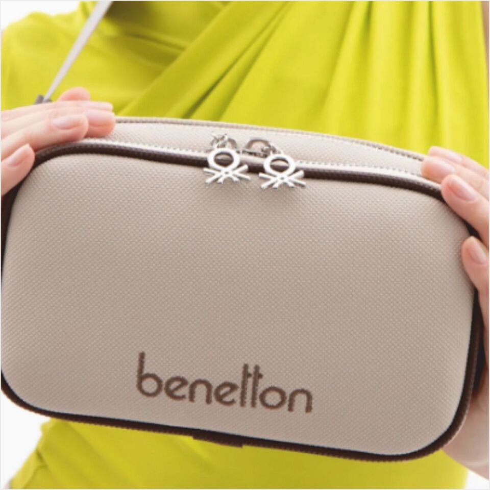 Benetton  BNT-1626 Nano Kol Çantası Bej-Kahve