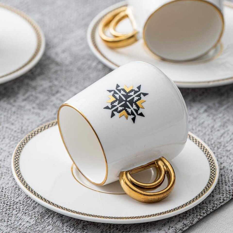 Acar Twist 6 Kişilik Kahve Fincanı Takımı - 90 ml