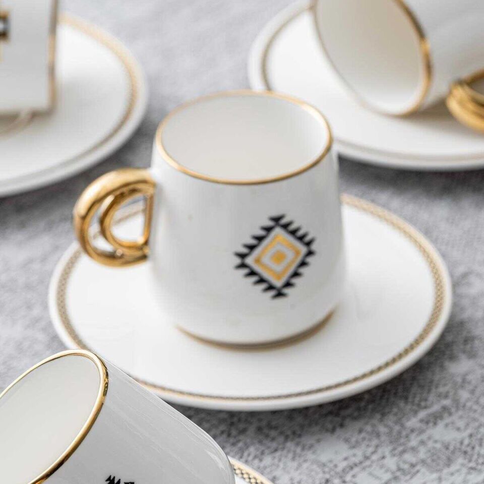 Acar Twist 6 Kişilik Kahve Fincanı Takımı - 90 ml