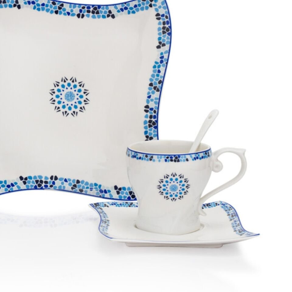 Schafer Twist Kahvaltı Takımı 32 Parça-Mavi