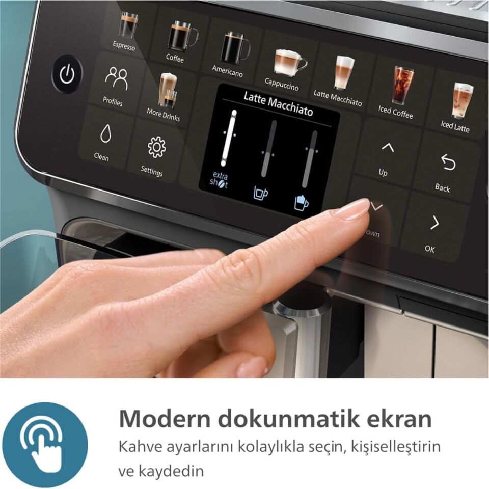 PHILIPS EP4446/70 ESPRESSO MAKİNESİ DST7510/80 ÜTÜ HEDİYELİ