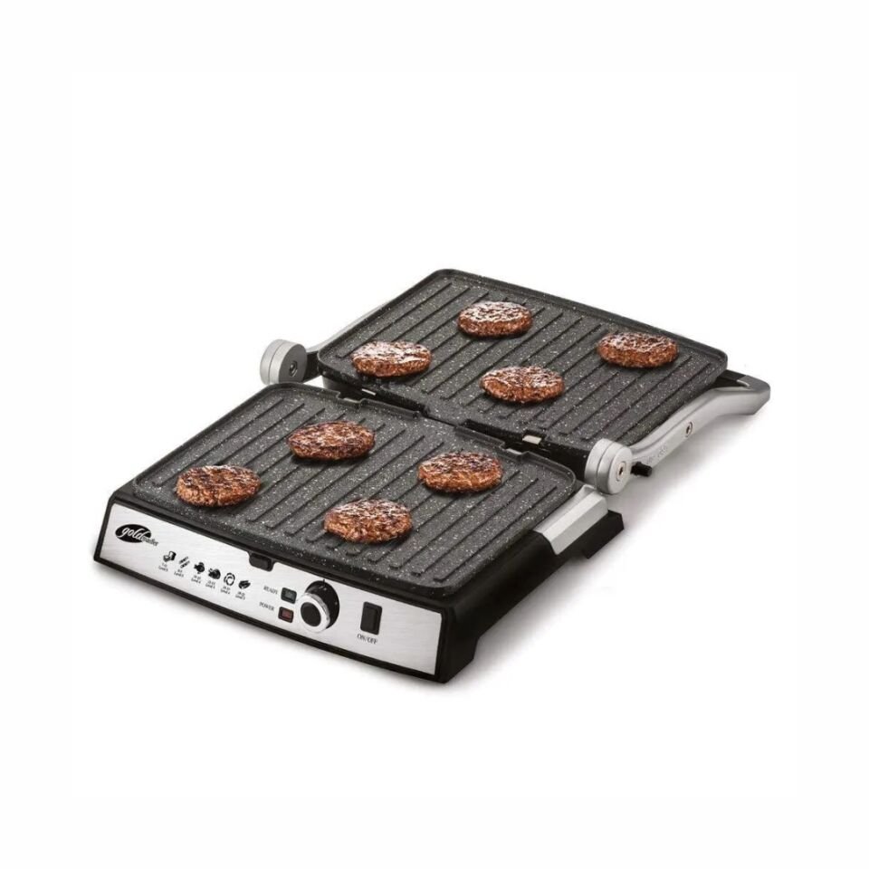 Goldmaster GM-7450G Tostmix 2000 W Granit Tost Makinesi Gold