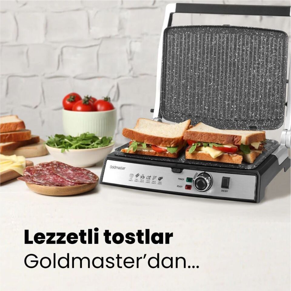 Goldmaster Gm-7450K Tostmix Tost Makinesi-Kırmızı