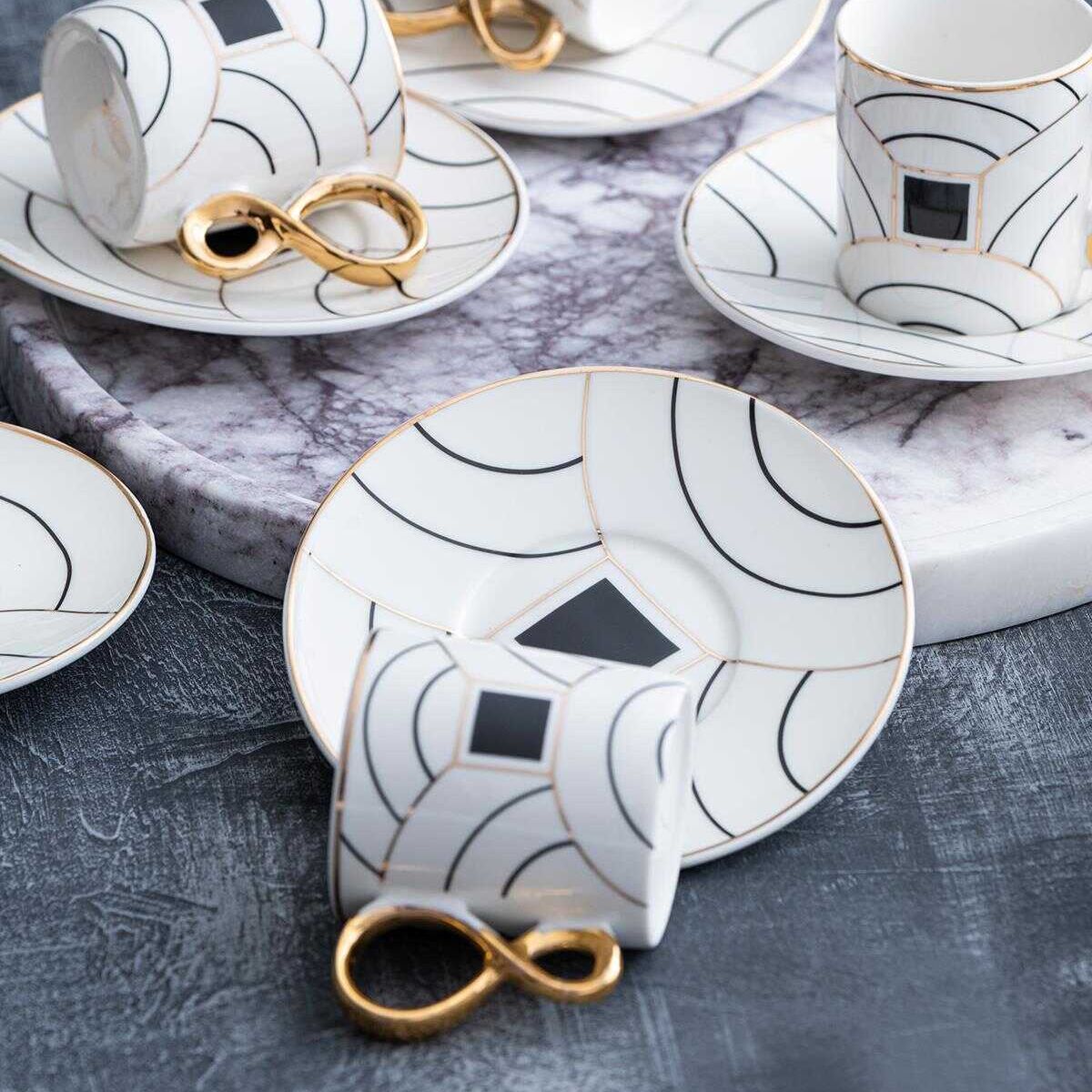 Acar Chilli 6 Kişilik Kahve Fincanı Takımı - 90 ml