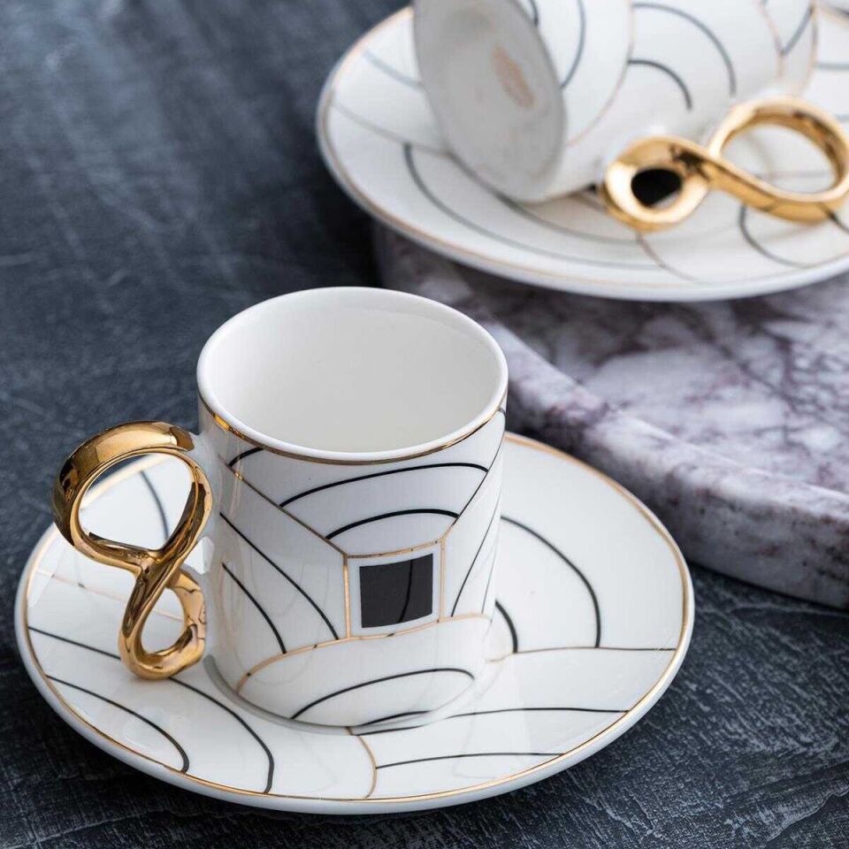 Acar Chilli 6 Kişilik Kahve Fincanı Takımı - 90 ml