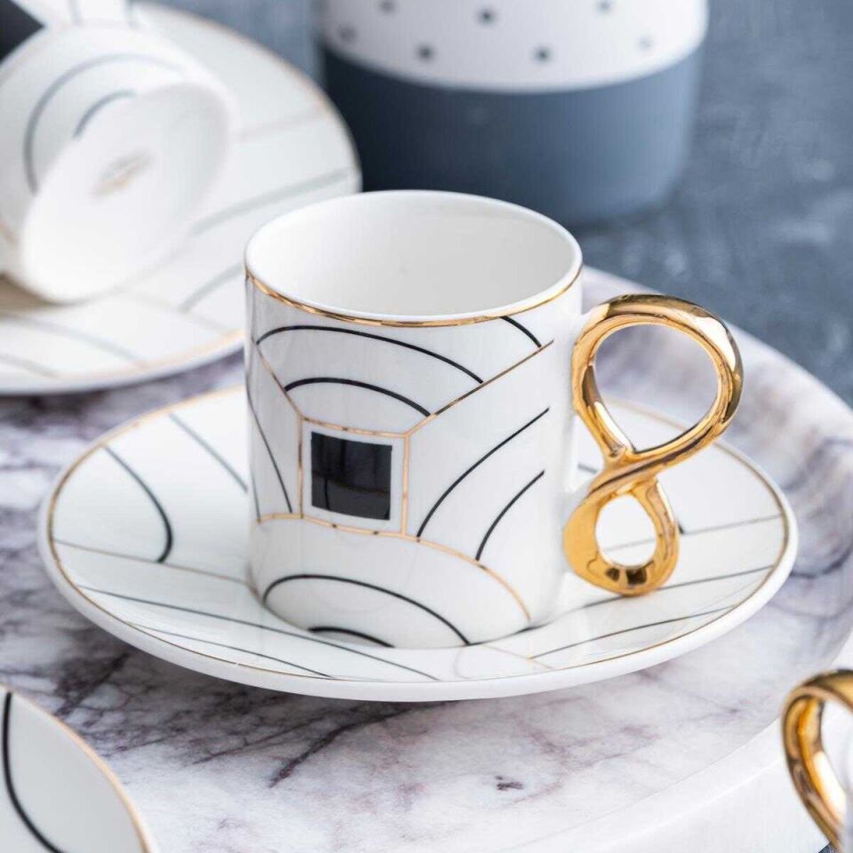 Acar Chilli 6 Kişilik Kahve Fincanı Takımı - 90 ml