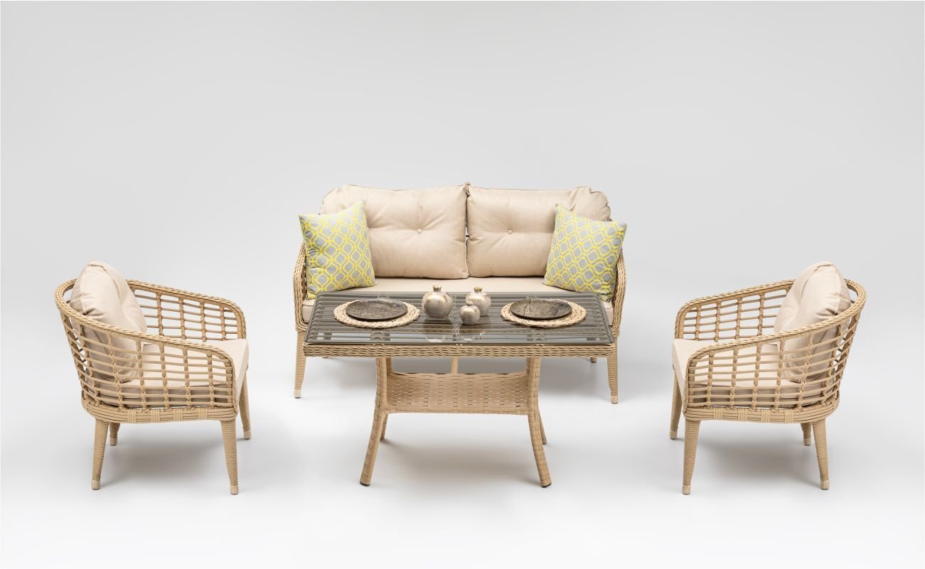 Terazzi Rodos Mini 2+1+1 Oturma Grubu Capy