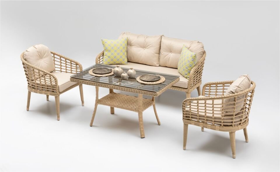 Terazzi Rodos Mini 2+1+1 Oturma Grubu Capy