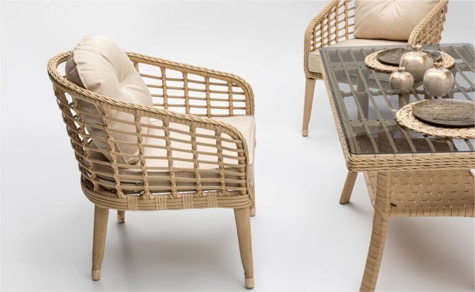 Terazzi Rodos Mini 2+1+1 Oturma Grubu Capy