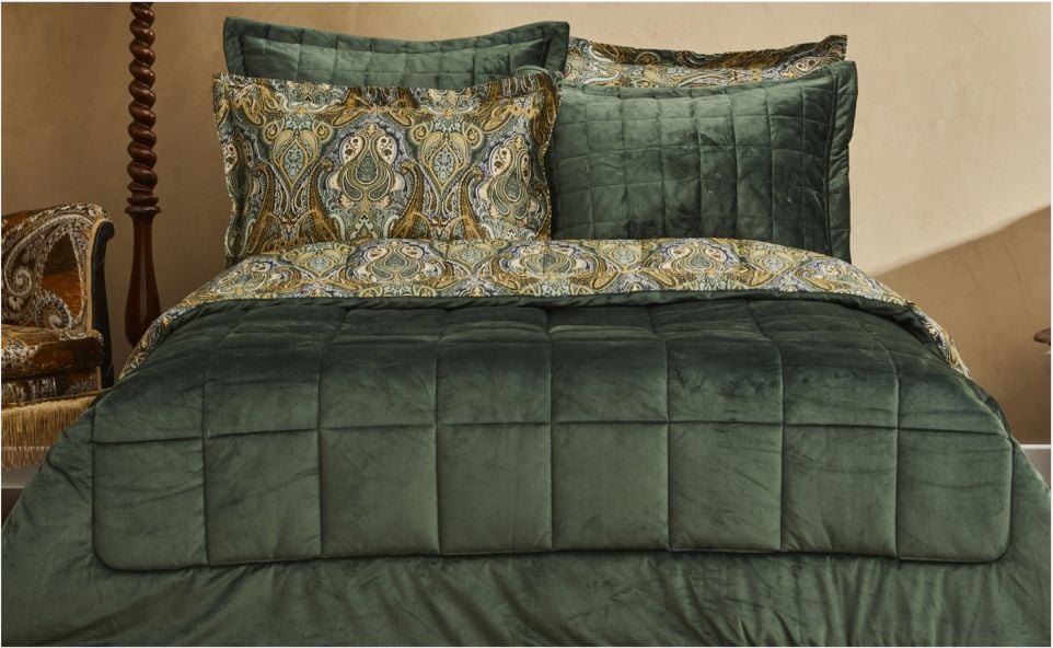 Karaca Home Shrerrie Çift Kişilik Luxury Comfort Set Yeşil