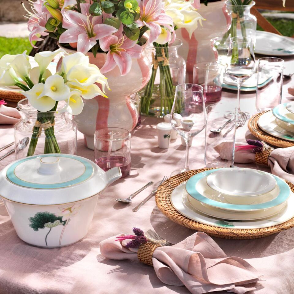 Schafer Tılsım Belle Yemek Takımı 60 Parça-Su Yeşili