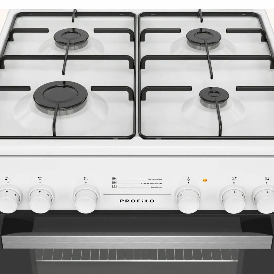 Profilo FRTSR13DBD Beyaz Ocaklı Fırın