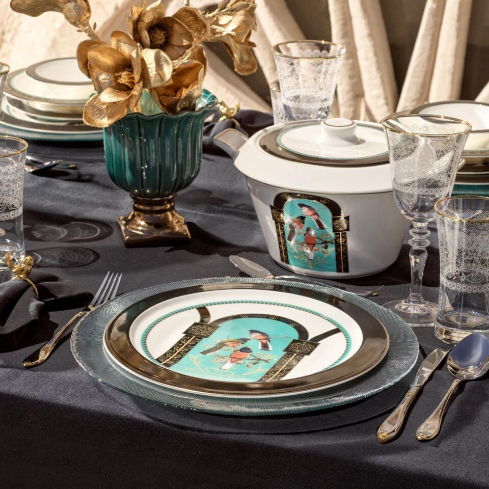 SCHAFER TILSIM DREAMY YEMEK TAKIMI 60 PARÇA-SİYAH