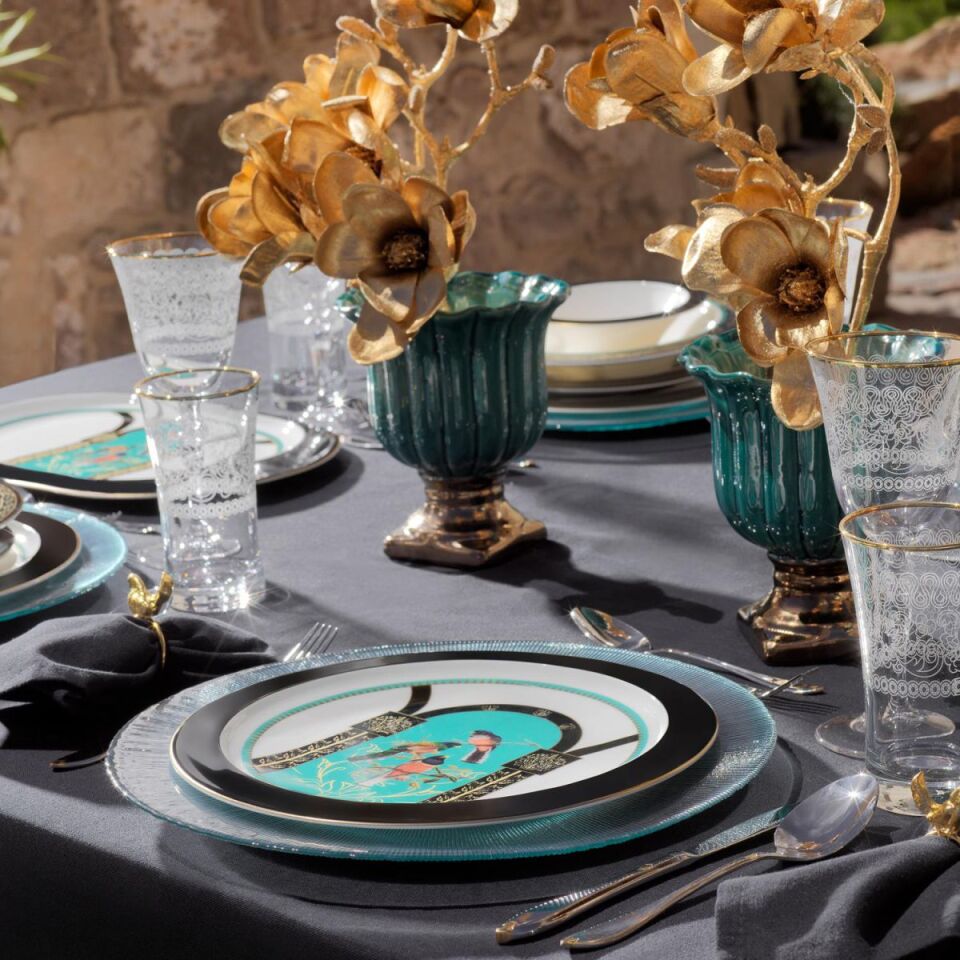 SCHAFER TILSIM DREAMY YEMEK TAKIMI 60 PARÇA-SİYAH