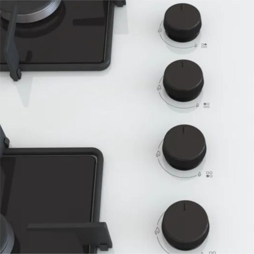 Profilo OE37P2P10D Beyaz Cam Ankastre Ocak