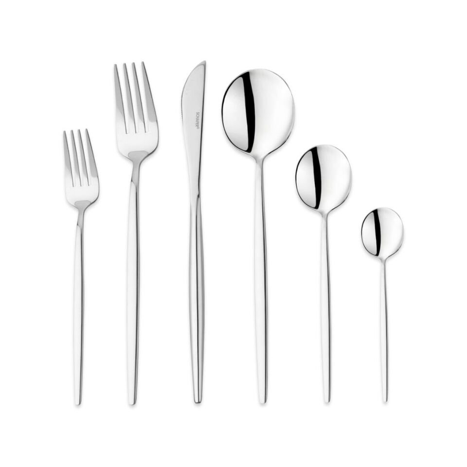 Schafer Hamburg 72 Parça Çatal Kaşık Bıçak Takımı-Gümüş07