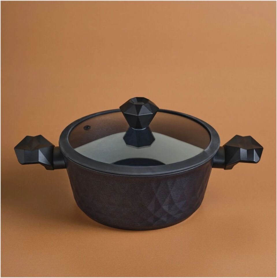 KARACA BİODİAMOND ANTİBAKTERİYEL KULP TENCERE 24 CM