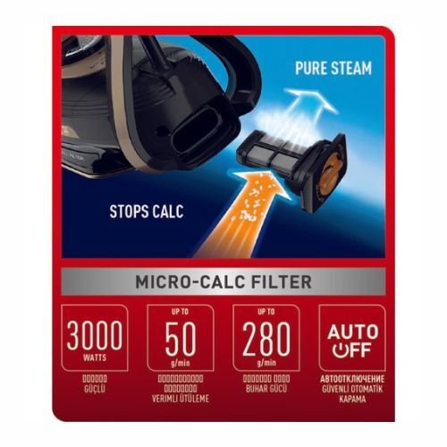 Tefal FV8064 Pureglıss 3000 W Buharlı Ütü