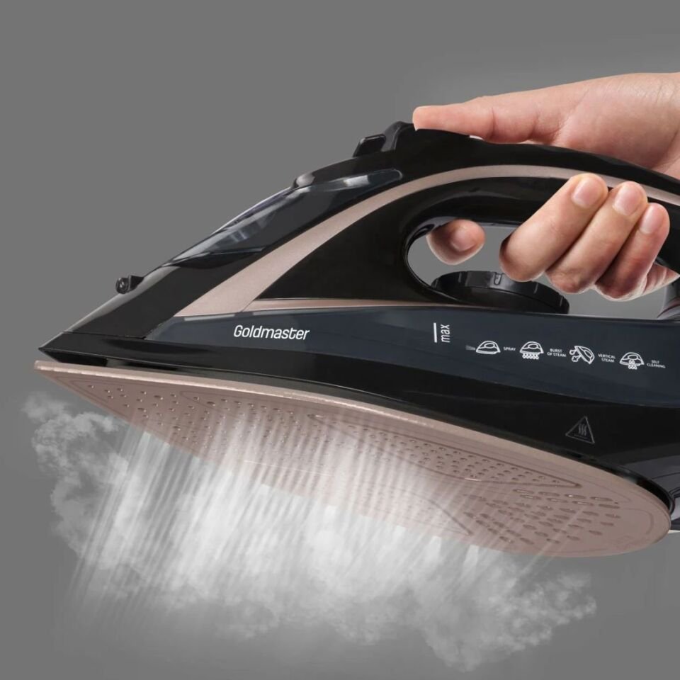 Goldmaster Pressjet 2400 Watt Seramik Tabanlı 170 Gr ETakımıili Şok Buharlı Ütü