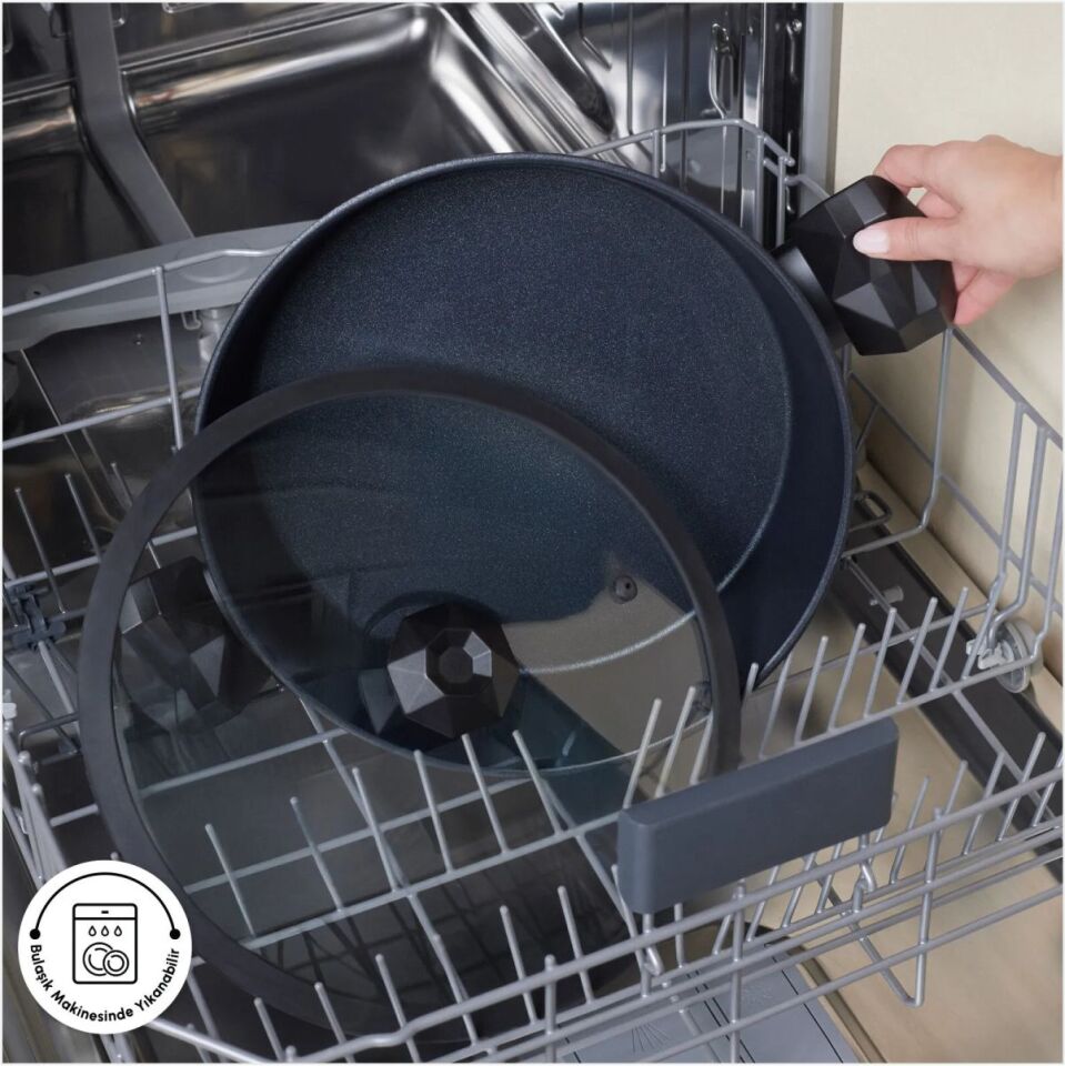 KARACA BİODİAMOND ANTİBAKTERİYEL KULP KARNIYARIK TENCERE 26 CM