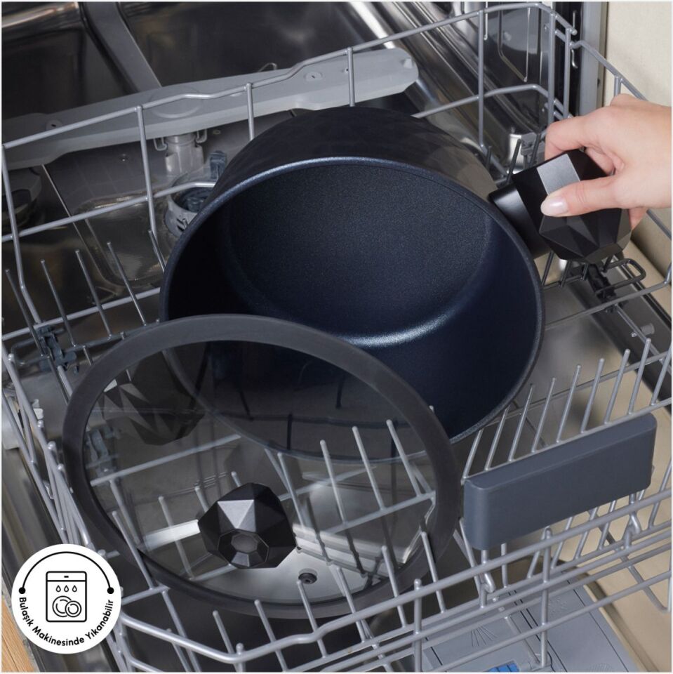 KARACA BİODİAMOND ANTİBAKTERİYEL KULP TENCERE 28 CM