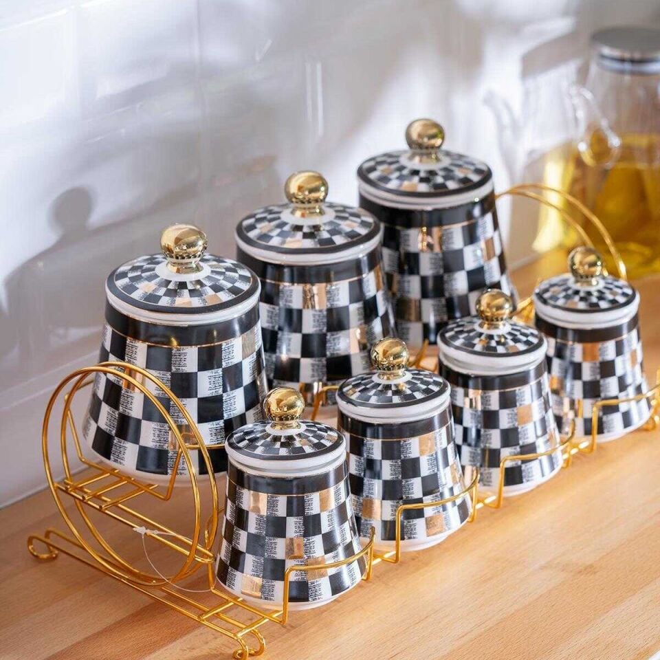 Acar Kaı-21-0186/4 Master Magıc 7 Li Standlı Baharat Set