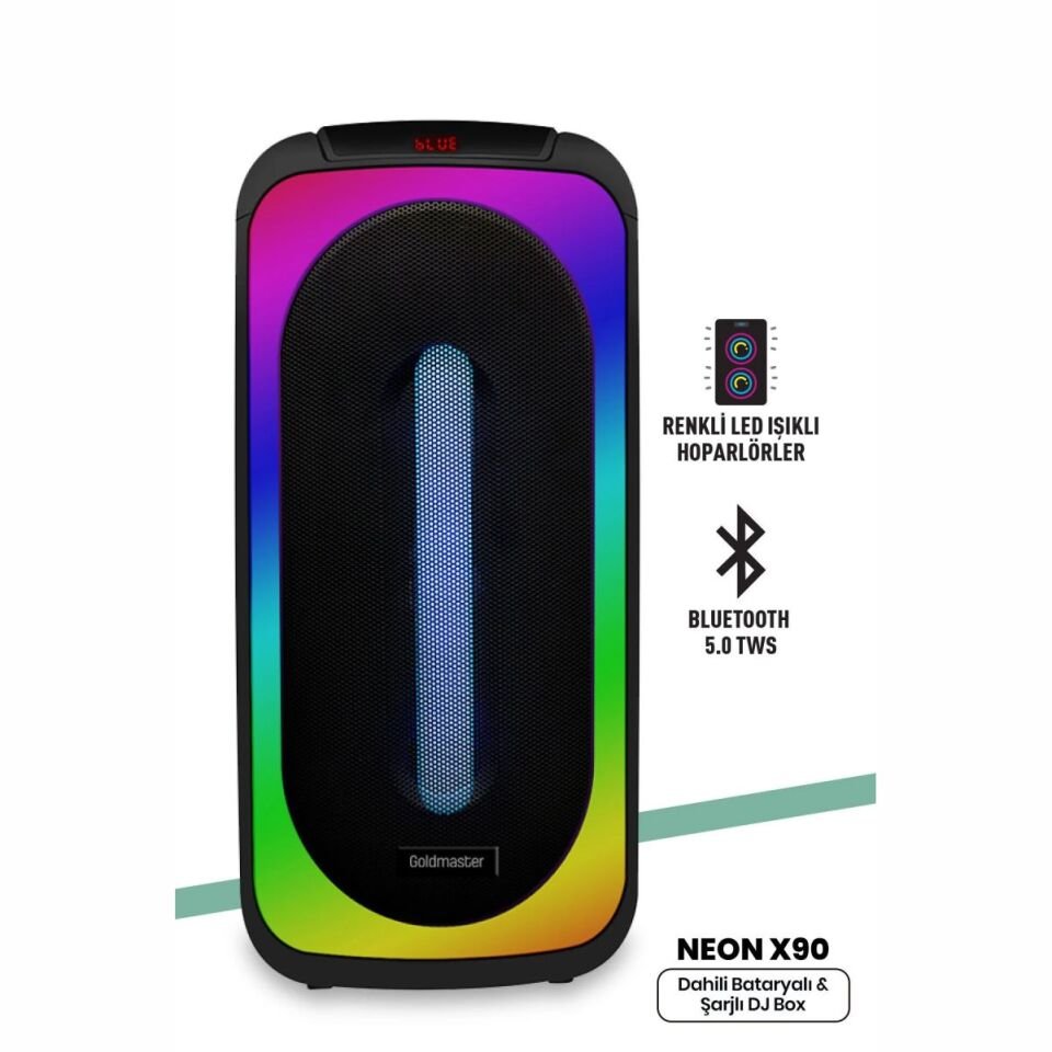 Goldmaster Neon X90 Dj Box Bluetooth Hoparlör
