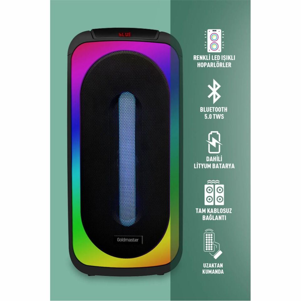 Goldmaster Neon X90 Dj Box Bluetooth Hoparlör