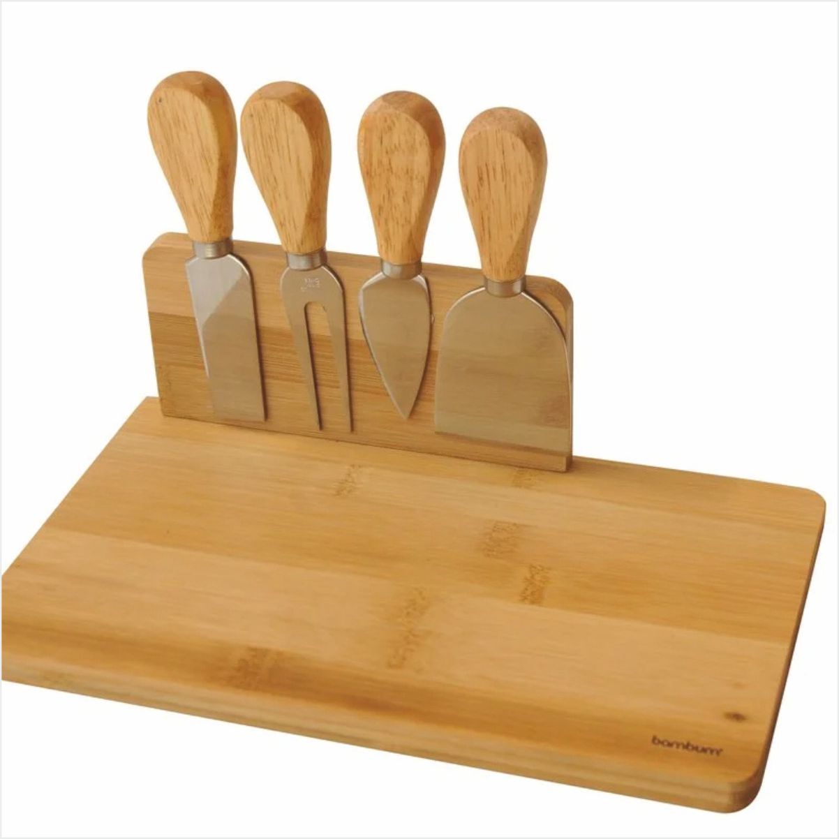 BAMBUM  CASTELL - 5 PARÇA PEYNİR SERVİS SETİ