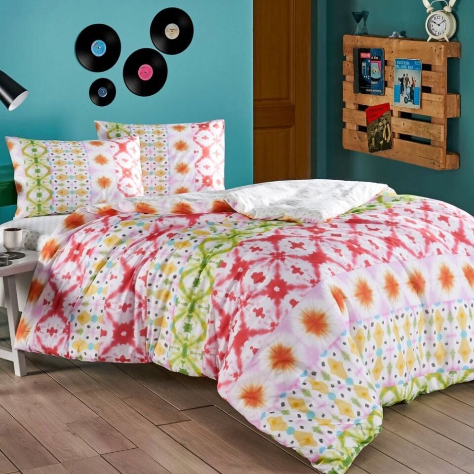 Taç Enzo Ranforce Tek Kişilik Nevresim Takımı Yeşil