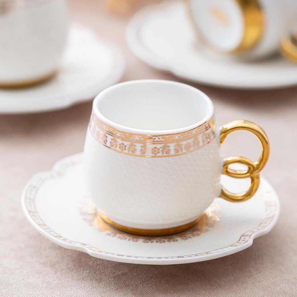 Acar Freya 6 Kişilik Kahve Fincanı Takımı - 90 ml