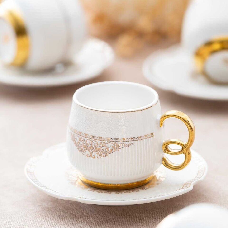 Acar Freya 6 Kişilik Kahve Fincanı Takımı - 90 ml