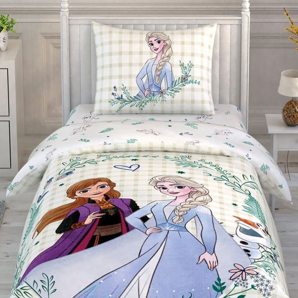 Taç Lisanslı Frozen 2 Friendship Tek Kişilik Nevresim Takımı