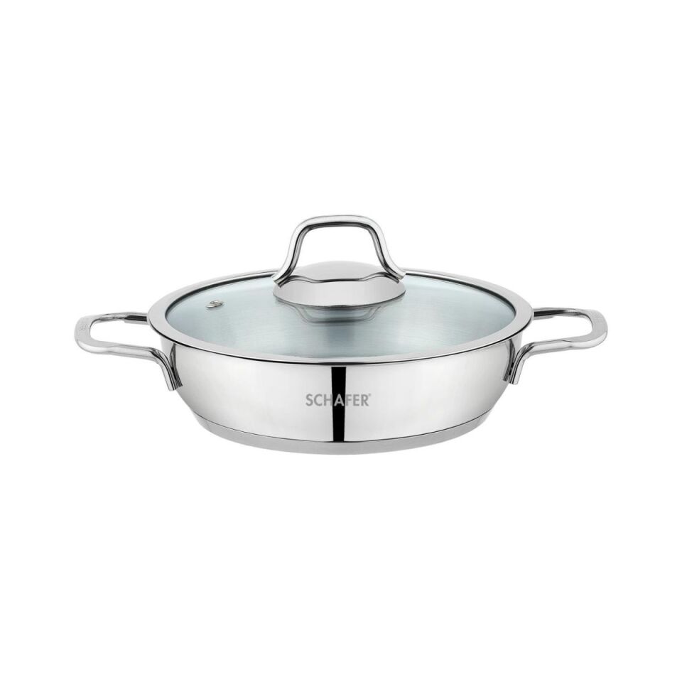 Schafer Held Çelik Sahan (Kapaklı) 20 Cm-2 Parça-Inox