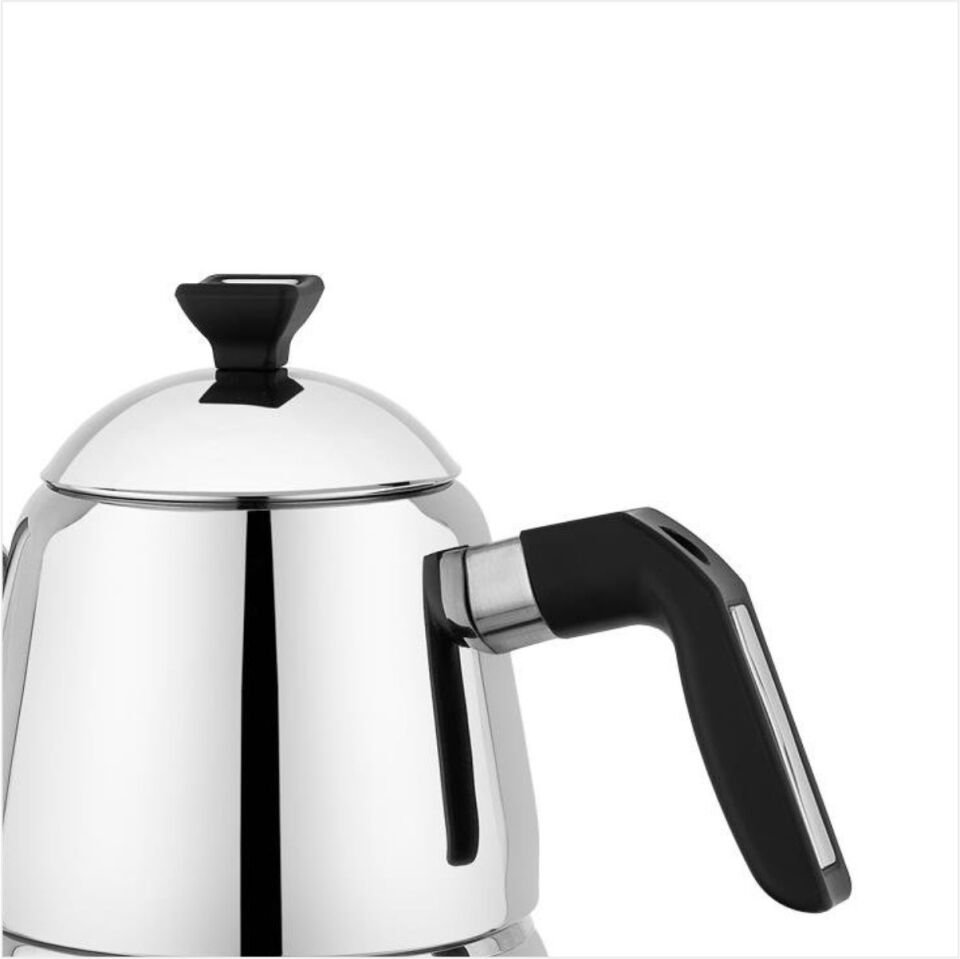 Schafer Teehaus Çelik Çaydanlık Takımı 4 Parça-Siyah