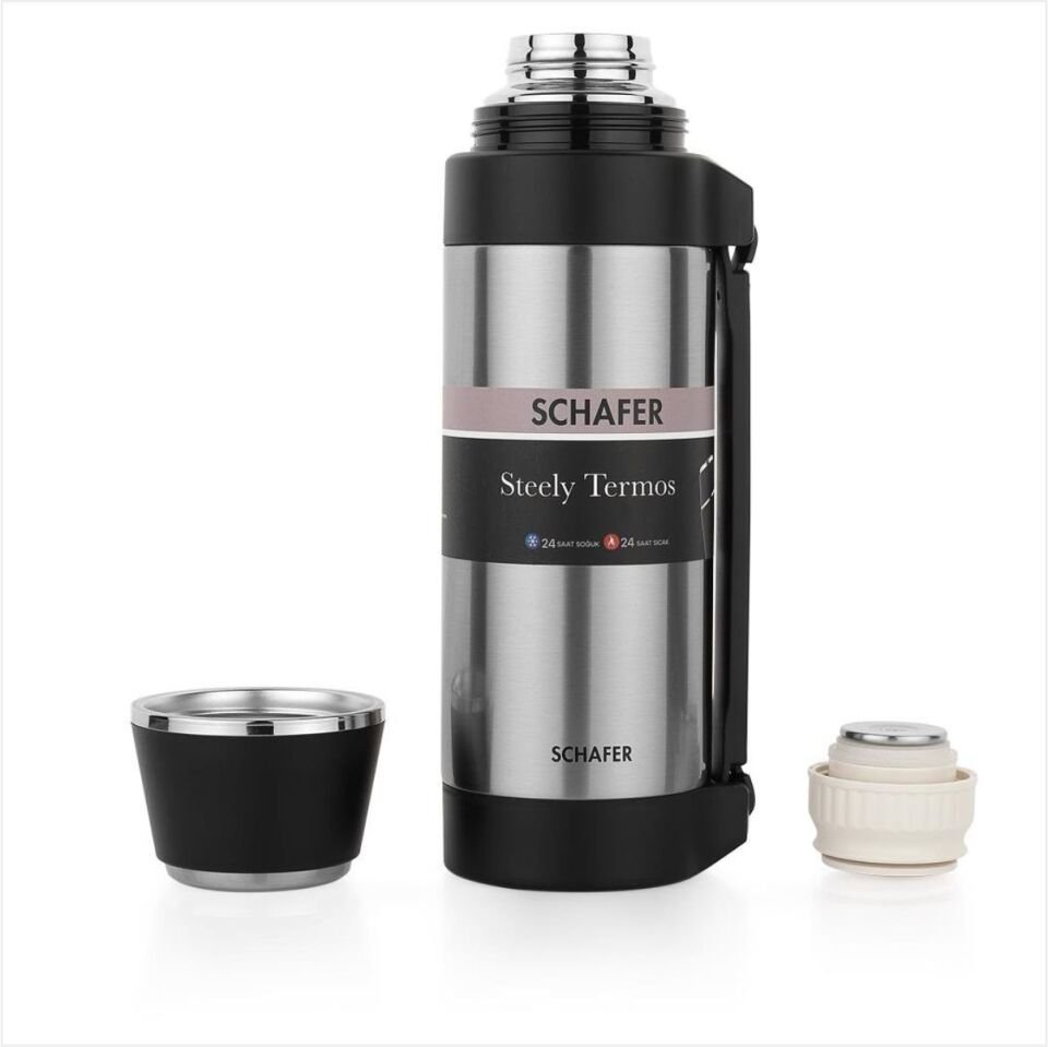 Schafer Steely Çelik Termos 1.5 Lt İnox