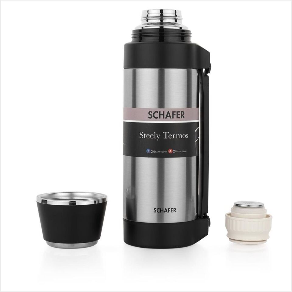 Schafer Steely Çelik Termos 1.5 Lt İnox