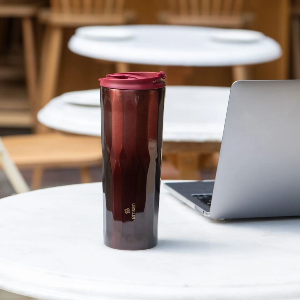 Emsan Crystal Termos Kırmızı