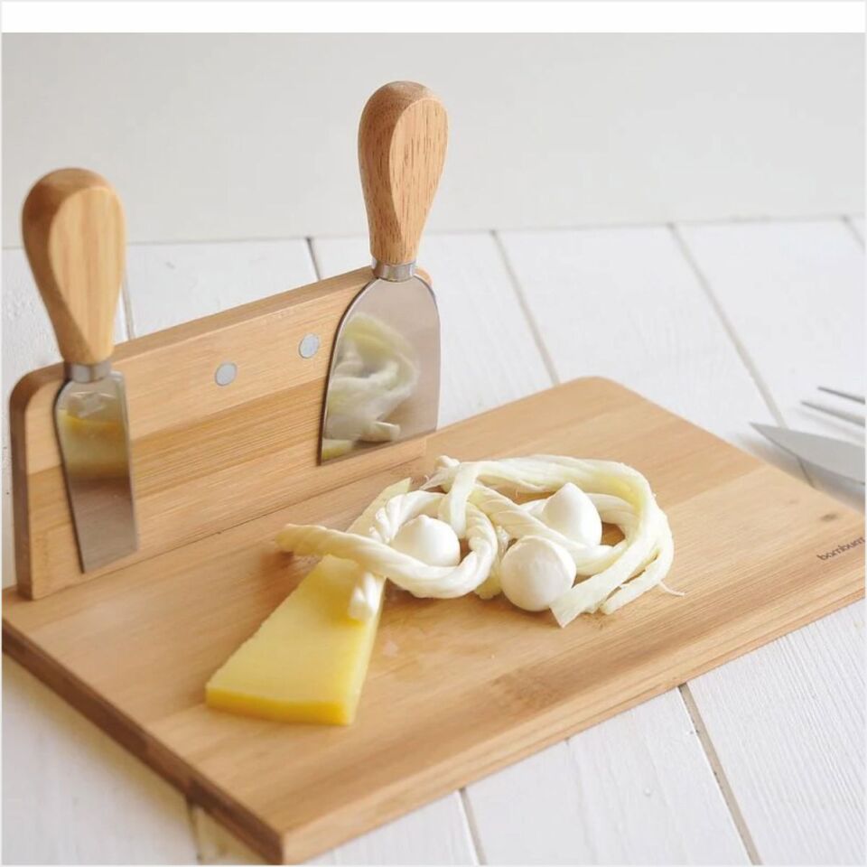 BAMBUM  CASTELL - 5 PARÇA PEYNİR SERVİS SETİ