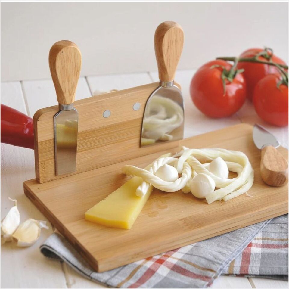 BAMBUM  CASTELL - 5 PARÇA PEYNİR SERVİS SETİ