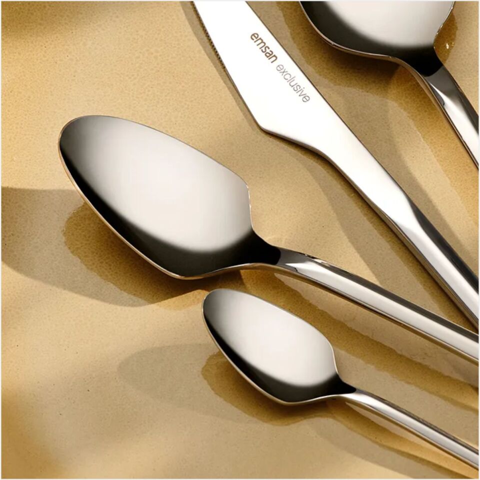 Emsan Arven 84 Parça 12 Kişilik Kutulu Çatal Kaşık Bıçak Takımı